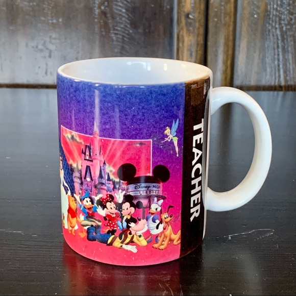 Vintage Walt Disney World TEACHER Ceramic Mug - Picture 1 of 13